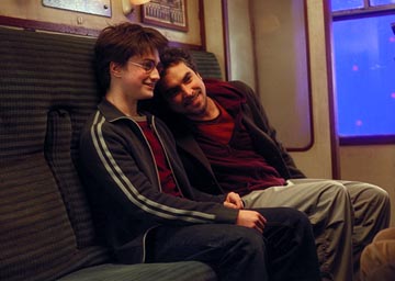 Daniel Radcliffe (Harry) et Alfonso Cuarón